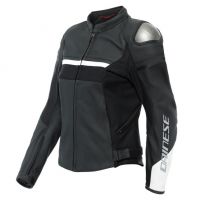 Dainese RAPIDA dámská sportovní kožená bunda černá/bílá vel.38